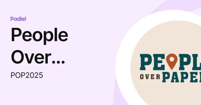 People Over Papers Padlet: A Practical Guide to Building Meaningful Learning Experiences